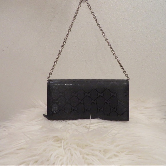 Gucci GG Imprime Coated Canvas Wallet on Chain - Picture 3 of 7